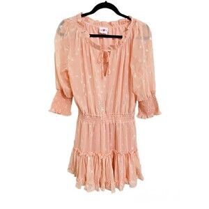 Buddy Love Dress Size Small Bronx Elastic Waist Mini Ballet Slipper Silver Stars